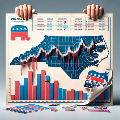 Harris Campaign Reduces North Carolina Ad Spend Amid Dipping Democratic Turnout