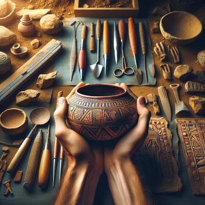 Discovery of an Ancient Glazed Bowl Unearthed by Volunteer